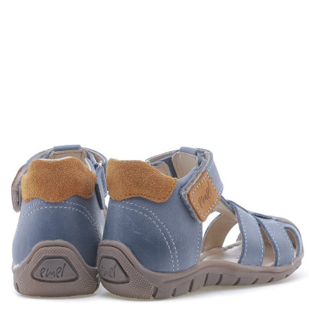 Chico Roczki® niebieskie sandały dziecięce ze skóry naturalnej - ES 2187A-6 zdjęcie 2