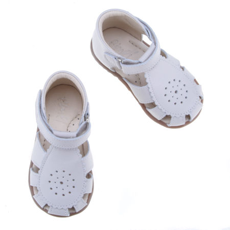 Bali Roczki® białe sandały dziecięce ze skóry naturalnej - ES 1214D zdjęcie 4