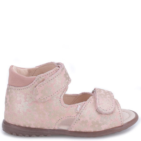 Malaga Roczki® różowe sandały dziecięce ze skóry naturalnej - ES 2431-21 zdjęcie 4