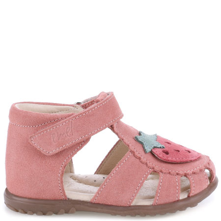 Bali Roczki® różowe sandały dziecięce ze skóry naturalnej - ES 1214E zdjęcie 4