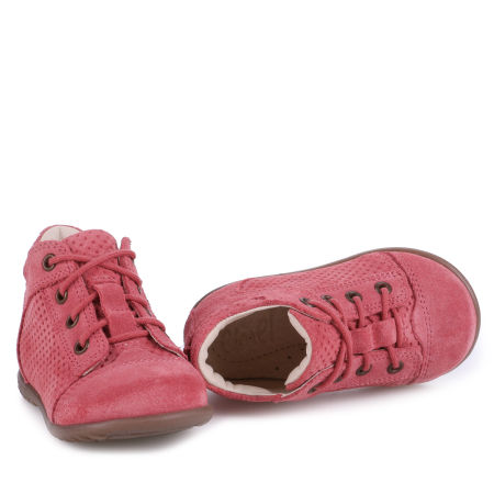 Boston Roczki® różowe trzewiki dziecięce ze skóry naturalnej - ES 2429C-8 zdjęcie 4